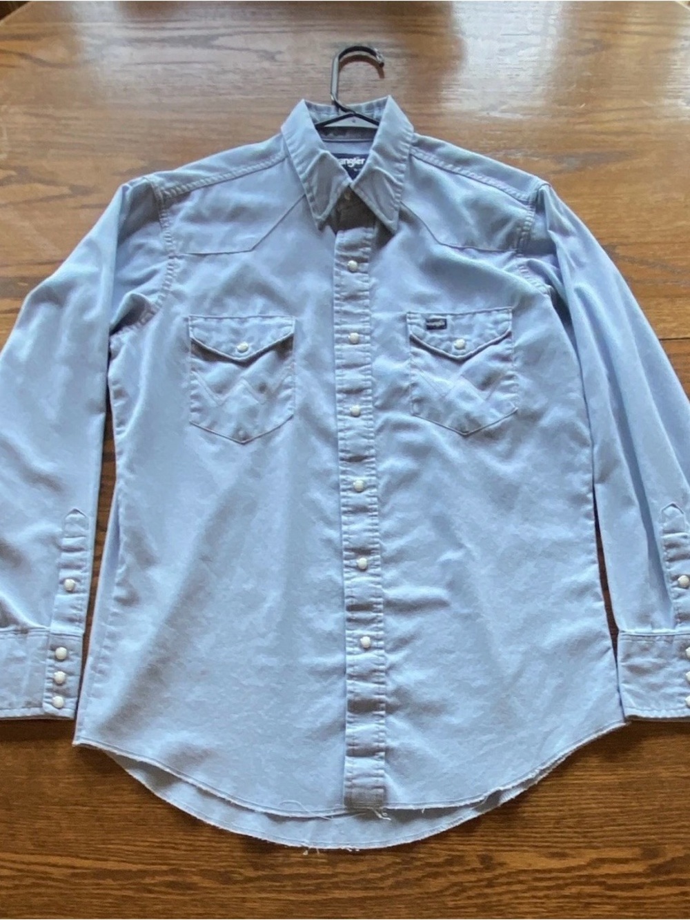 Wrangler Light Blue Western Button-Down Shirt